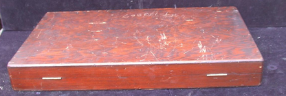 TUBULAR MICROMETER CO. CALIPER & WOOD CASE 12" - 18" 0.0001" TUMICO SPINDLE ROD