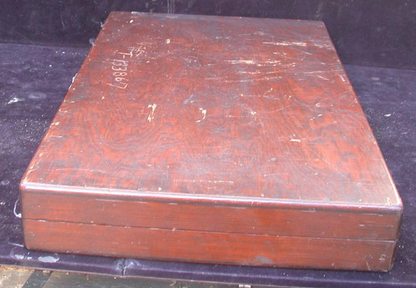 TUBULAR MICROMETER CO. CALIPER & WOOD CASE 12" - 18" 0.0001" TUMICO SPINDLE ROD