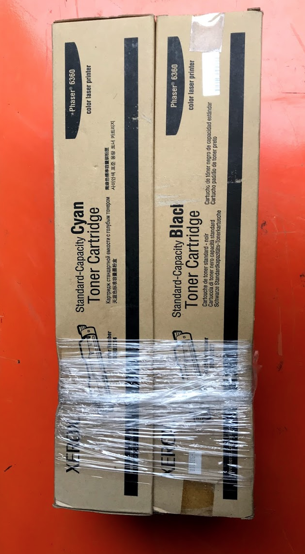 4 XEROX GENUINE OEM CARTRIDGE PHASER 6360 TONER CYAN BLACK MAGENTA FREE SHIP