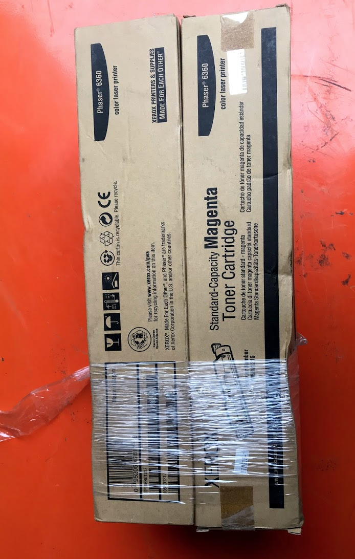 4 XEROX GENUINE OEM CARTRIDGE PHASER 6360 TONER CYAN BLACK MAGENTA FREE SHIP