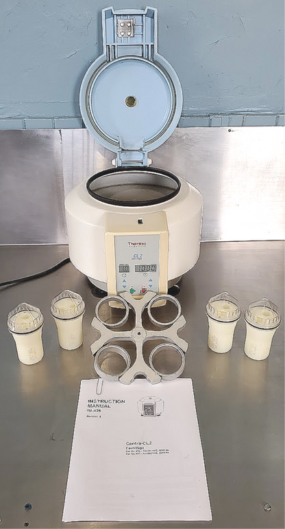 THERMO FISHER CENTRA CL2 CENTRIFUGE with ROTOR 6 TUBES WATCH VIDEO FREESHIP