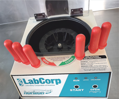 FISHER LABCORP HORIZON MINI E CENTRIFUGE with ROTOR 6 TUBES WATCH VIDEO FREESHIP