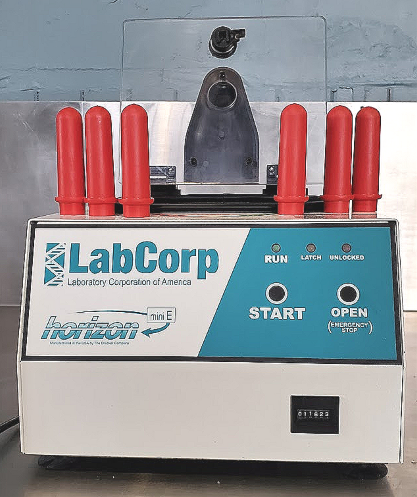 FISHER LABCORP HORIZON MINI E CENTRIFUGE with ROTOR 6 TUBES WATCH VIDEO FREESHIP