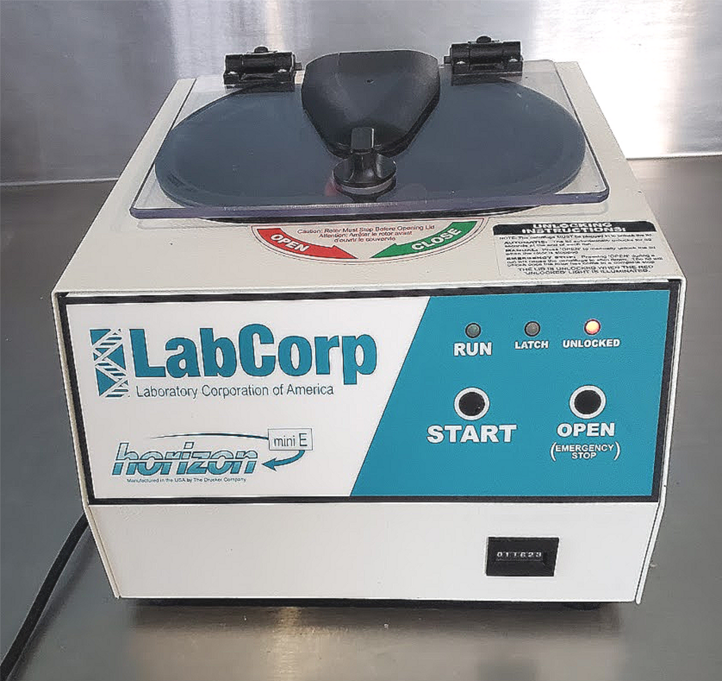FISHER LABCORP HORIZON MINI E CENTRIFUGE with ROTOR 6 TUBES WATCH VIDEO FREESHIP