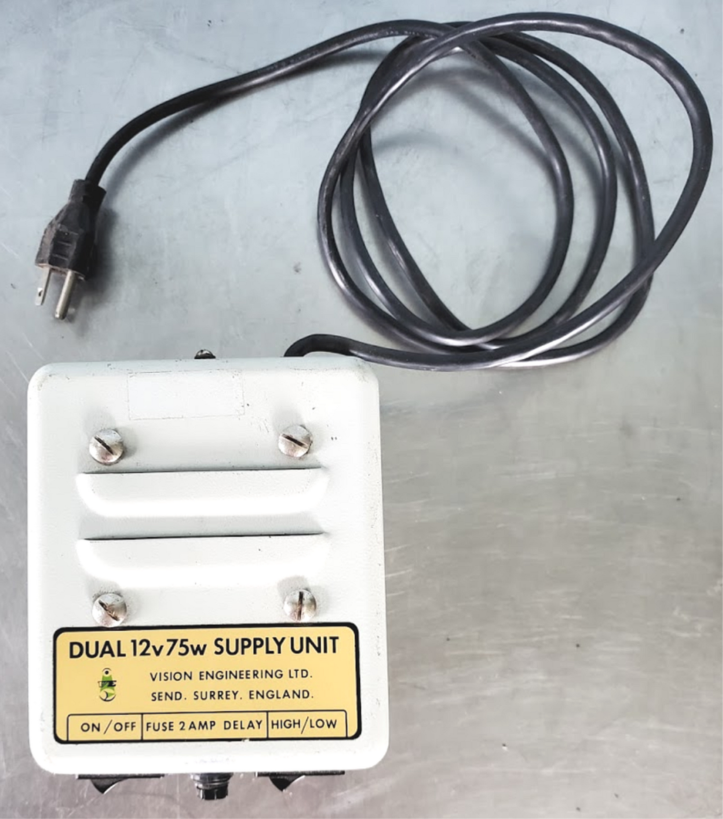 VISION ENGINEERING DUAL 12V / 75W TRANSFORMER 110V POWER SUPPLY FREE SHIPPING