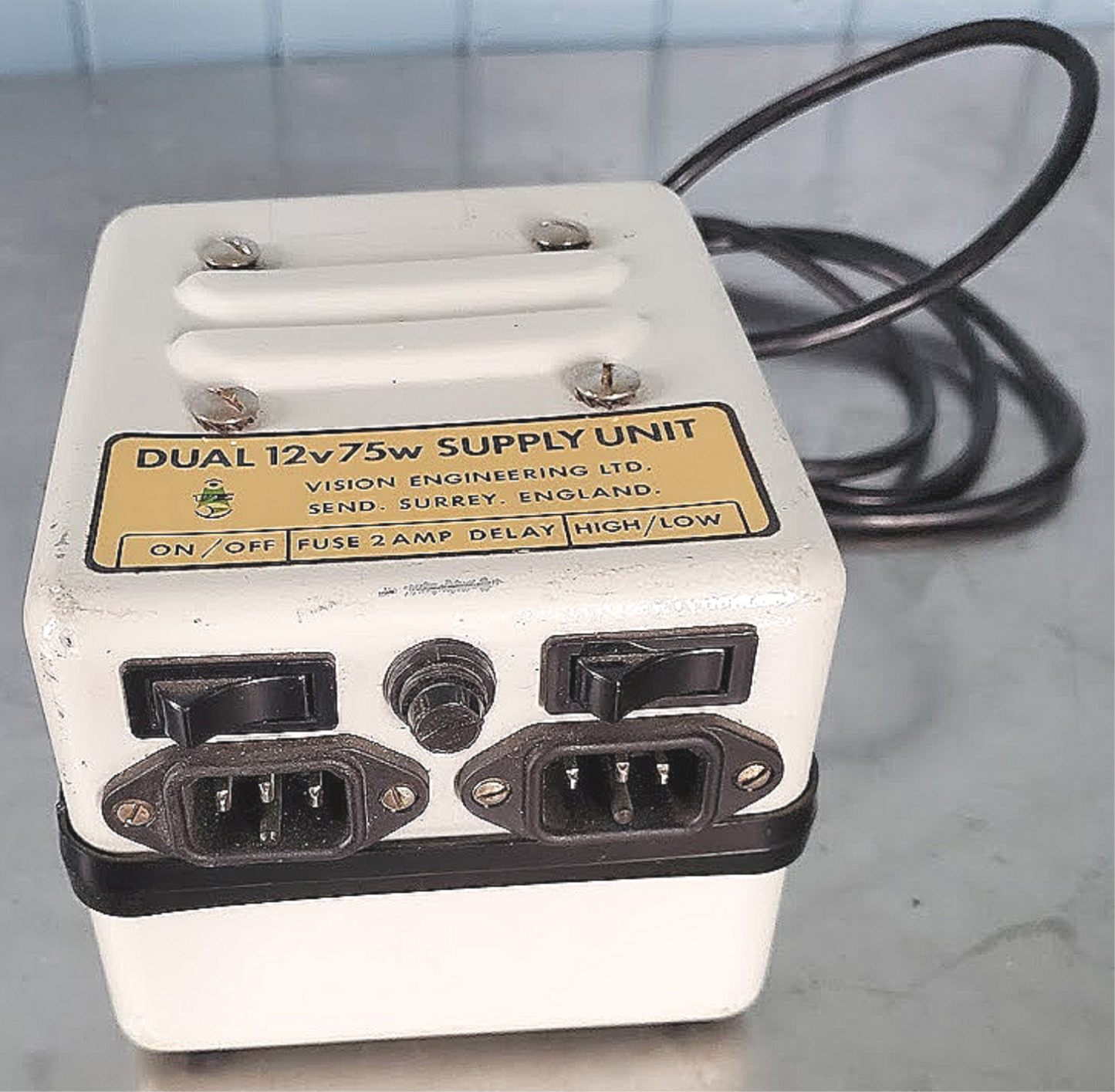 VISION ENGINEERING DUAL 12V / 75W TRANSFORMER 110V POWER SUPPLY FREE SHIPPING