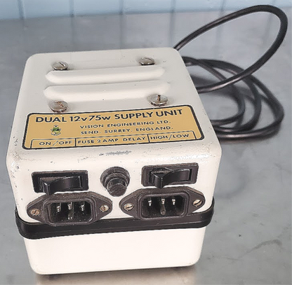 VISION ENGINEERING DUAL 12V / 75W TRANSFORMER 110V POWER SUPPLY FREE SHIPPING