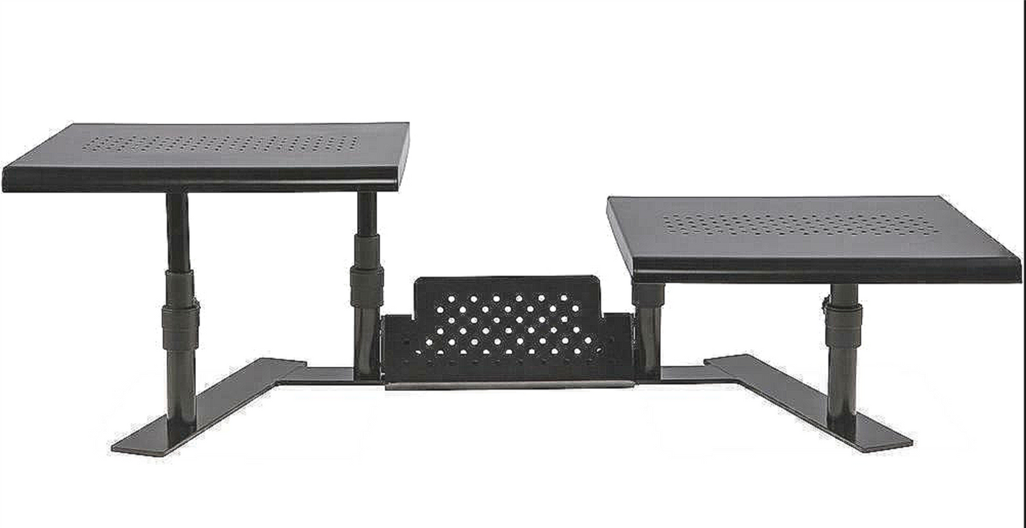ALLSOP ERGOTWIN DUAL MONITOR LAPTOP STAND TABLE FURNITURE FREE SHIP