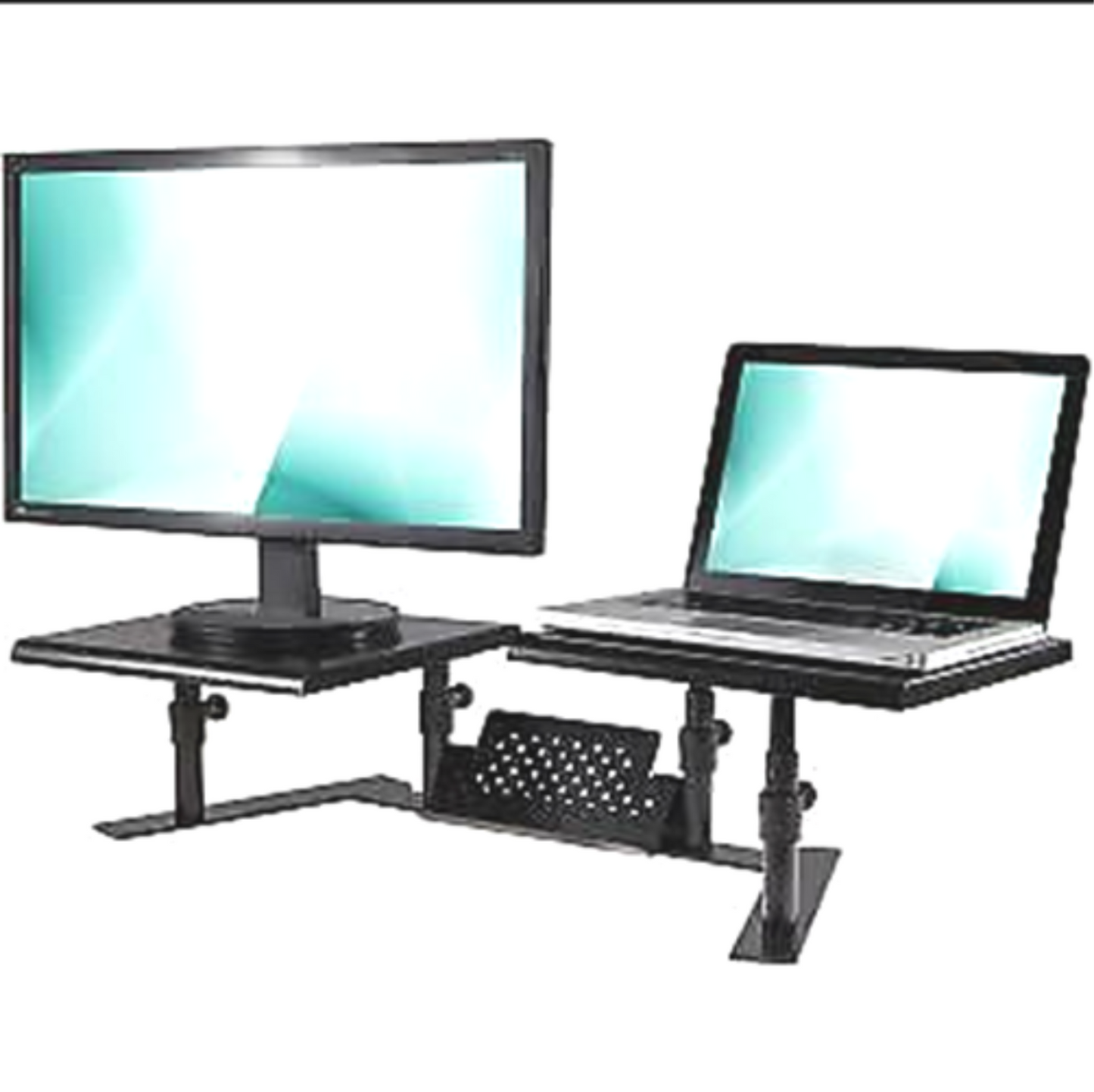 ALLSOP ERGOTWIN DUAL MONITOR LAPTOP STAND TABLE FURNITURE FREE SHIP