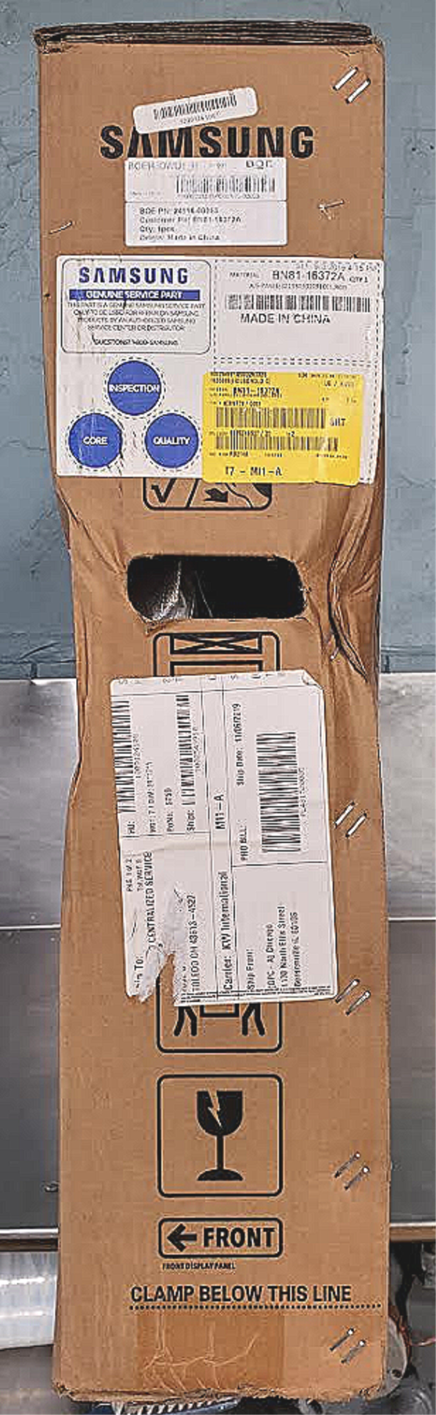 GENUINE SAMSUNG LED 43" REPLACEMENT TV PANEL SCREEN Manufacturer PartBN81-16372A