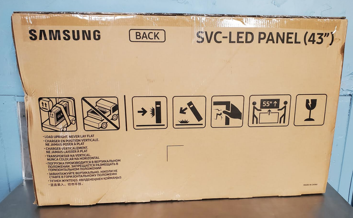 GENUINE SAMSUNG LED 43" REPLACEMENT TV PANEL SCREEN Manufacturer PartBN81-16372A