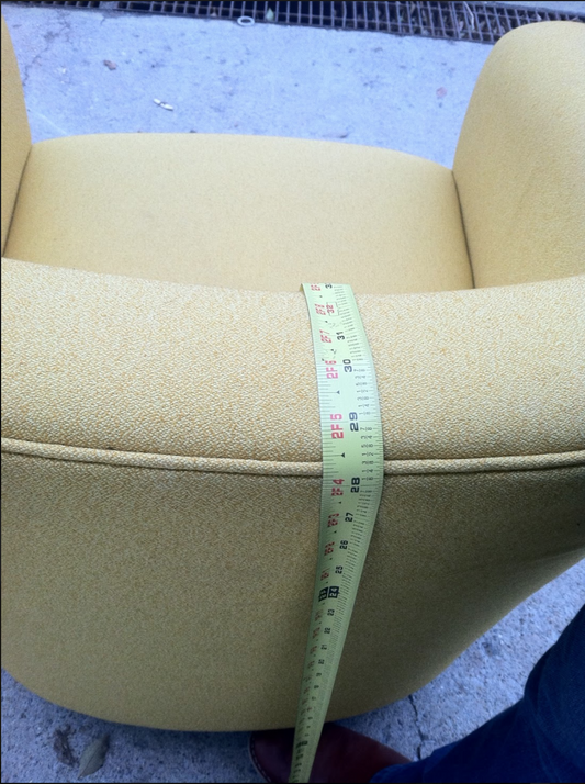 2 CONTEMPORARY MODERN YELLOW ERGONOMIC SWIVEL OFFICE ARMCHAIR