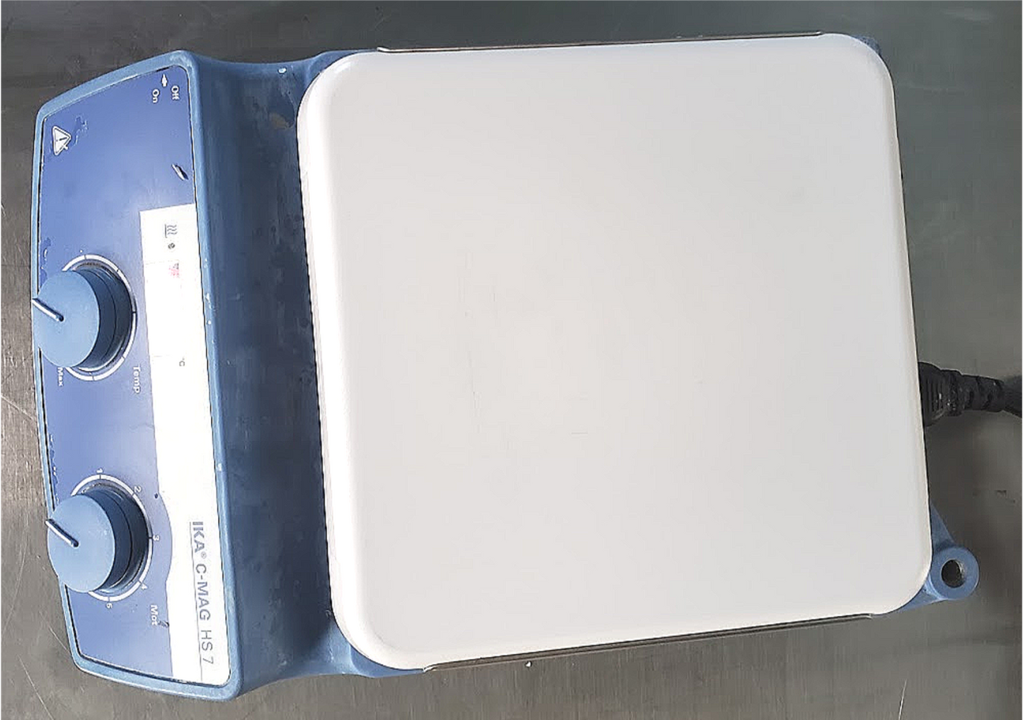 IKA C-MAG HS7 HOT PLATE MAGNETIC STIRRER 90-DAY-WARRANTY WATCH VIDEO FREE SHIP