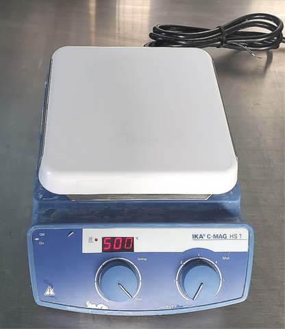 IKA C-MAG HS7 HOT PLATE MAGNETIC STIRRER 90-DAY-WARRANTY WATCH VIDEO FREE SHIP