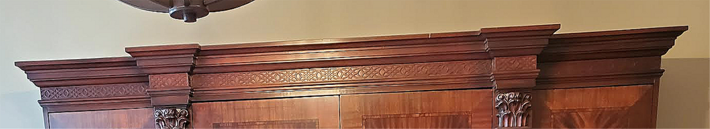 MAHOGANY ENTERTAINMENT CENTER FREE SHIP