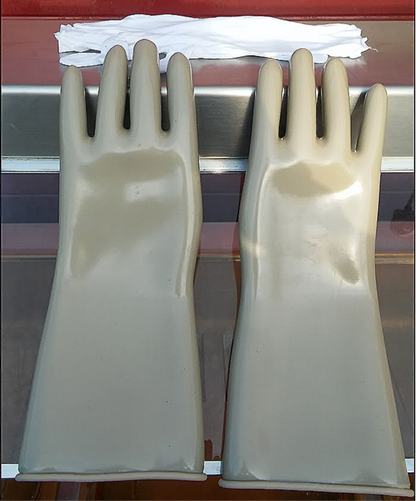 VINYL X-RAY RADIATION PROTECTION LEAD GLOVES WARRANTY FREE SHIPPING