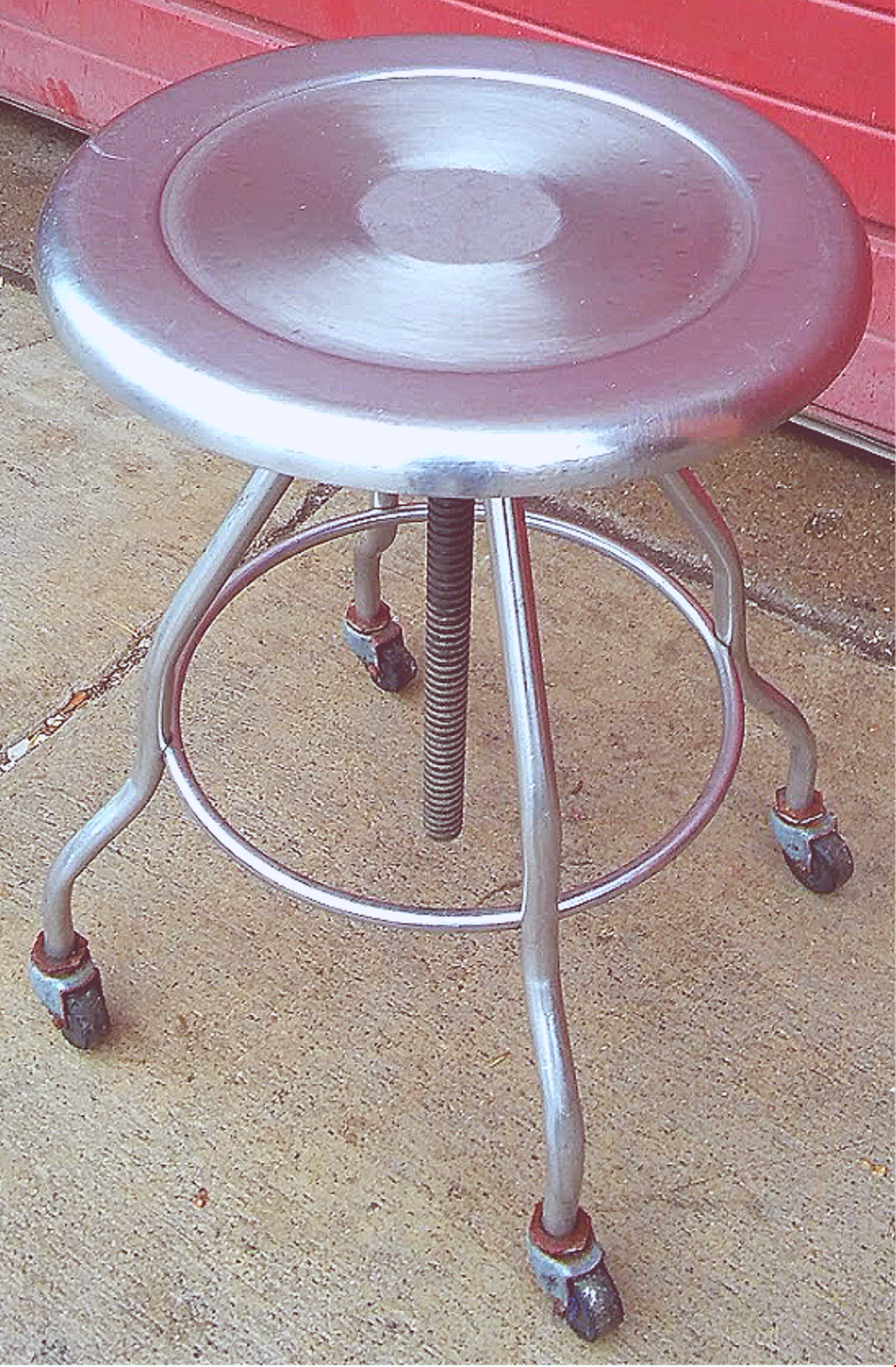 VINTAGE BLICKMAN STAINLESS STEEL DENTAL MEDICAL STOOL TATOO VETERINARY FREE SHIP