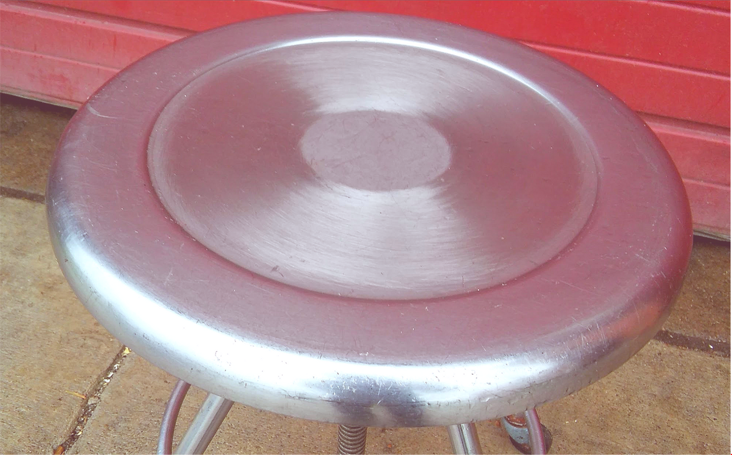 VINTAGE BLICKMAN STAINLESS STEEL MEDICAL LAB TATOO VETERINARY STOOL FREE SHIP