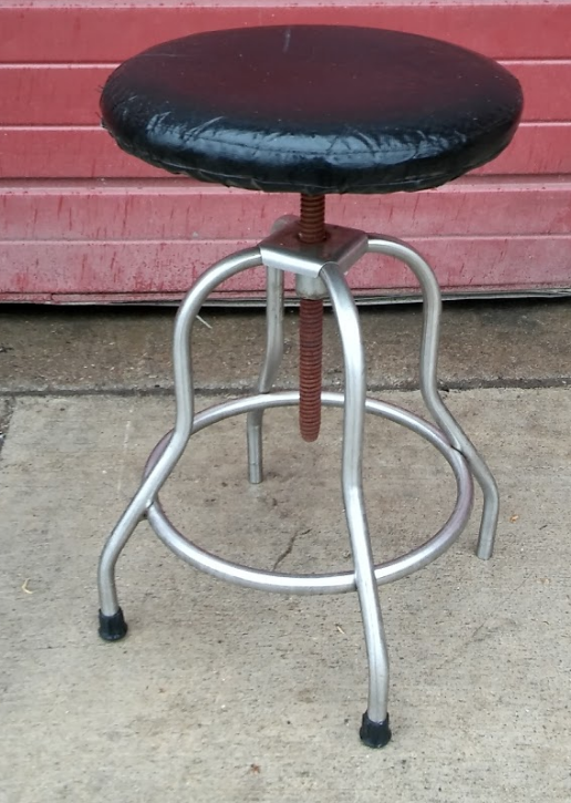 VINTAGE BLICKMAN STAINLESS STEEL DENTAL MEDICAL STOOL TATOO VETERINARY FREE SHIP