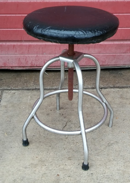 VINTAGE BLICKMAN STAINLESS STEEL DENTAL MEDICAL STOOL TATOO VETERINARY FREE SHIP