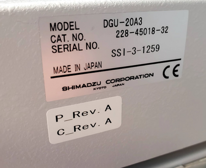 SHIMADZU CTO-20AC SPD-20A DGU-20A3 CBM-20A LC-20AB PROMINENCE HPLC COLUMN 100%