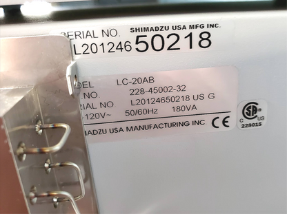 SHIMADZU CTO-20AC SPD-20A DGU-20A3 CBM-20A LC-20AB PROMINENCE HPLC COLUMN 100%