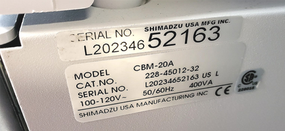 SHIMADZU CTO-20AC SPD-20A DGU-20A3 CBM-20A LC-20AB PROMINENCE HPLC COLUMN 100%