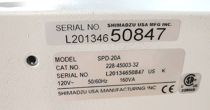 SHIMADZU CTO-20AC SPD-20A DGU-20A3 CBM-20A LC-20AB PROMINENCE HPLC COLUMN 100%