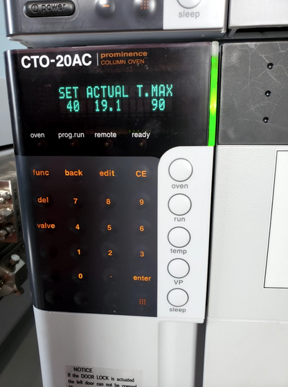SHIMADZU CTO-20AC SPD-20A DGU-20A3 CBM-20A LC-20AB PROMINENCE HPLC COLUMN 100%