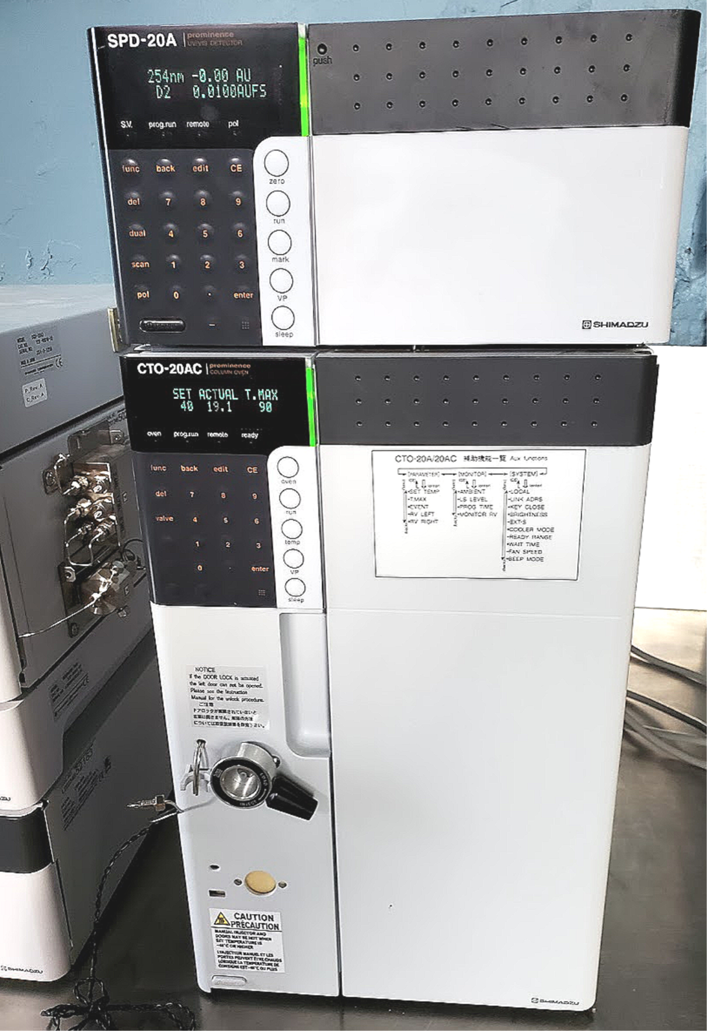 SHIMADZU CTO-20AC SPD-20A DGU-20A3 CBM-20A LC-20AB PROMINENCE HPLC COLUMN 100%
