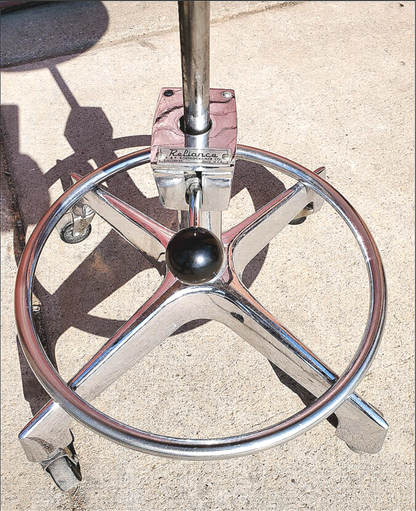 RARE ORIGINALVINTAGE RELIANCE MEDICAL DENTAL HOSPITAL TATOO VETERINARY LAB STOOL