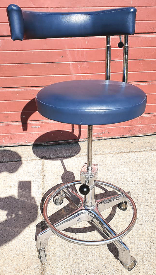 RARE ORIGINALVINTAGE RELIANCE MEDICAL DENTAL HOSPITAL TATOO VETERINARY LAB STOOL