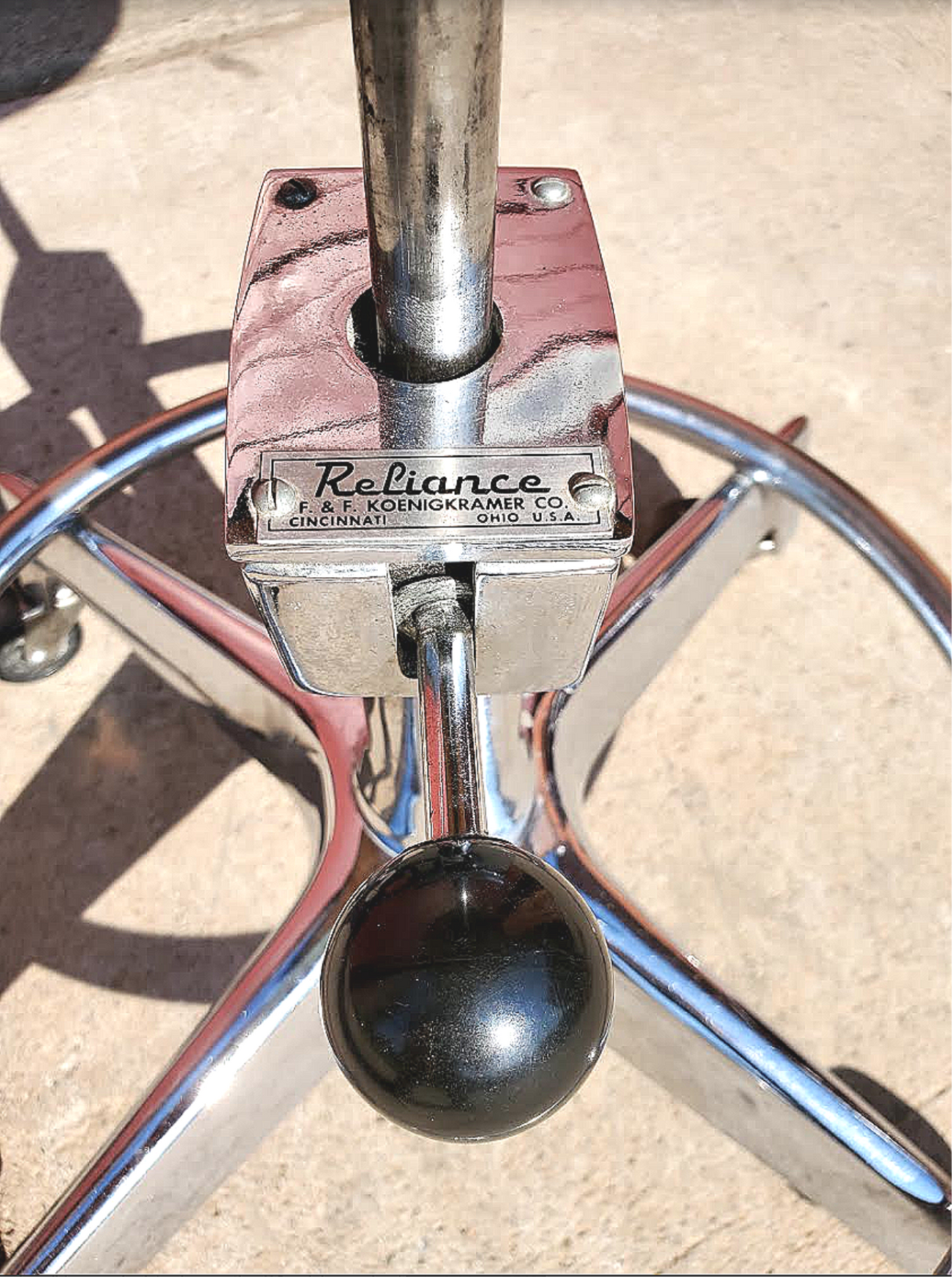 RARE ORIGINALVINTAGE RELIANCE MEDICAL DENTAL HOSPITAL TATOO VETERINARY LAB STOOL