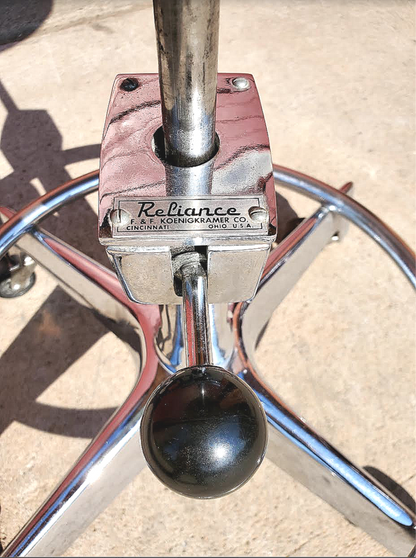 RARE ORIGINALVINTAGE RELIANCE MEDICAL DENTAL HOSPITAL TATOO VETERINARY LAB STOOL