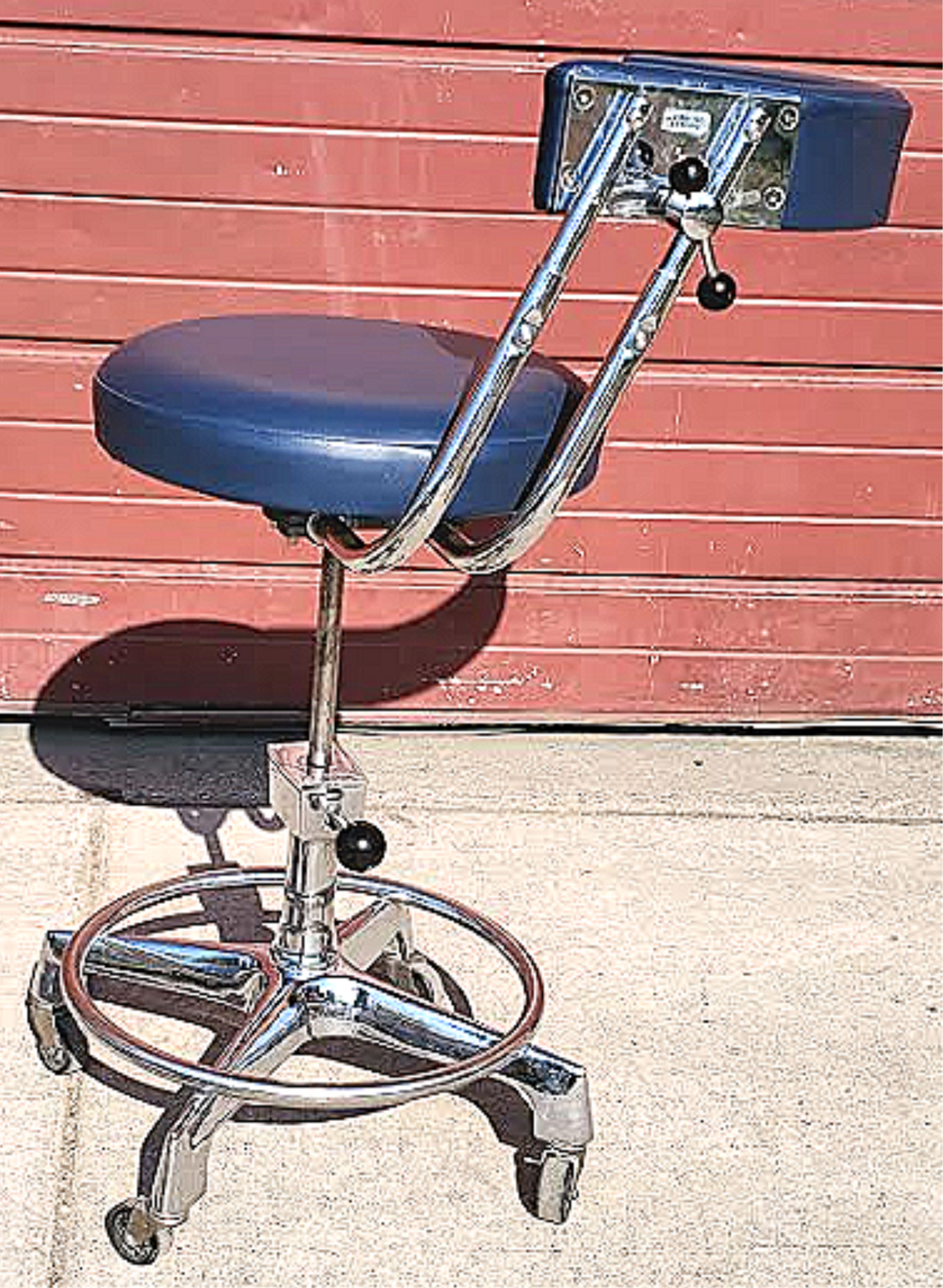 RARE ORIGINALVINTAGE RELIANCE MEDICAL DENTAL HOSPITAL TATOO VETERINARY LAB STOOL