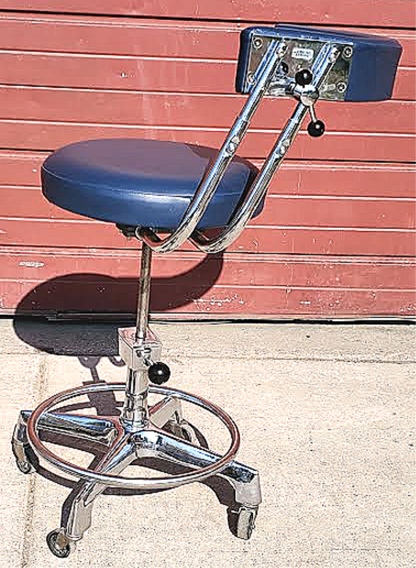 RARE ORIGINALVINTAGE RELIANCE MEDICAL DENTAL HOSPITAL TATOO VETERINARY LAB STOOL