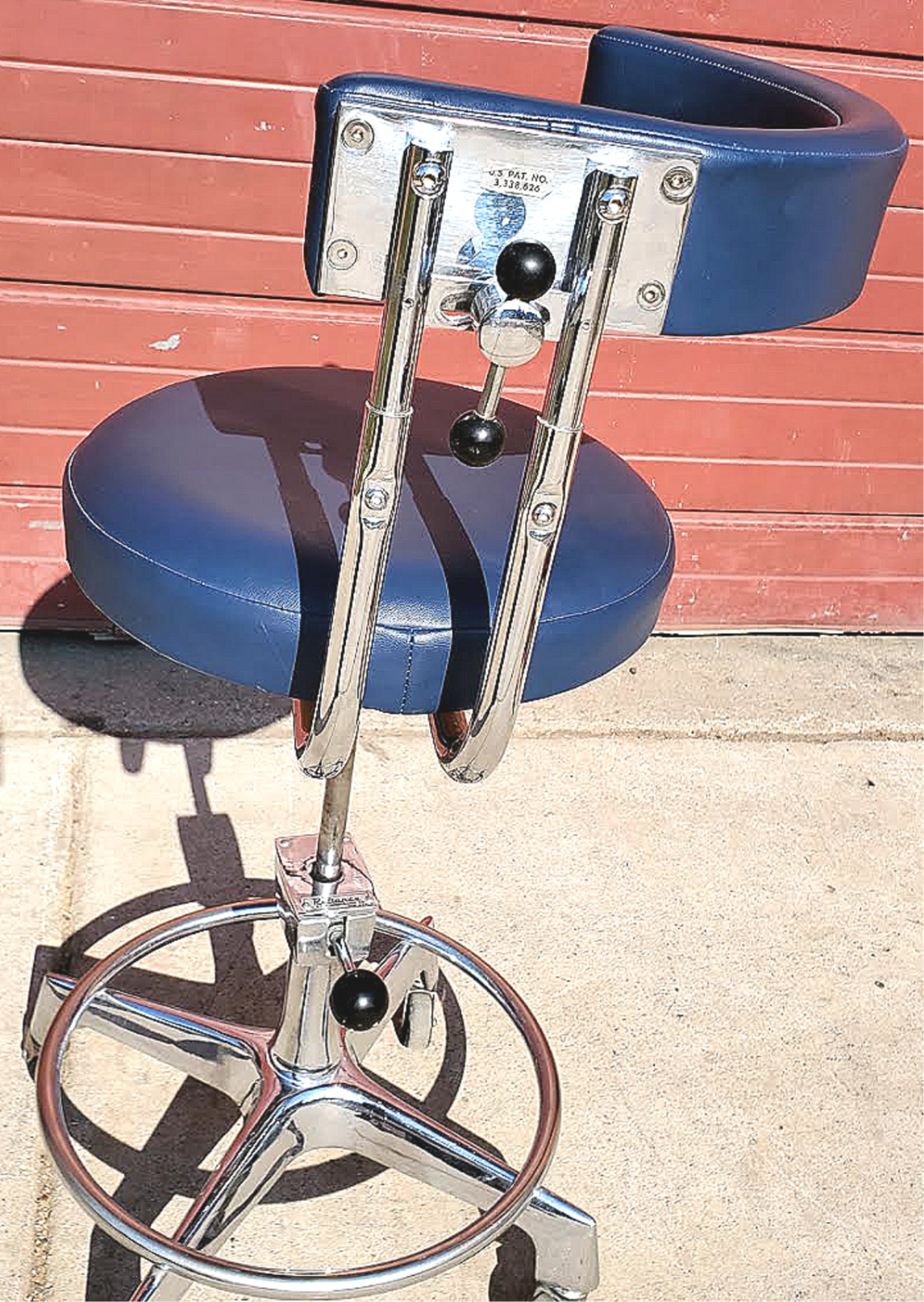 RARE ORIGINALVINTAGE RELIANCE MEDICAL DENTAL HOSPITAL TATOO VETERINARY LAB STOOL