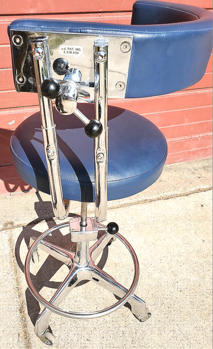 RARE ORIGINALVINTAGE RELIANCE MEDICAL DENTAL HOSPITAL TATOO VETERINARY LAB STOOL