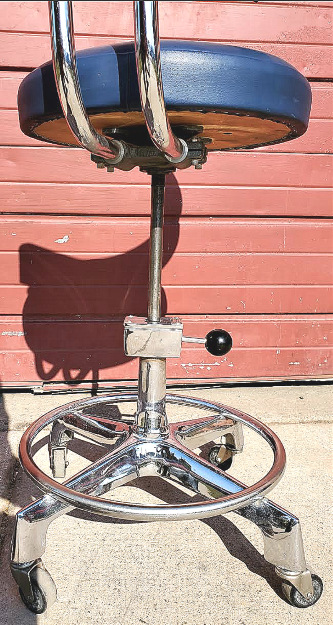 RARE ORIGINALVINTAGE RELIANCE MEDICAL DENTAL HOSPITAL TATOO VETERINARY LAB STOOL