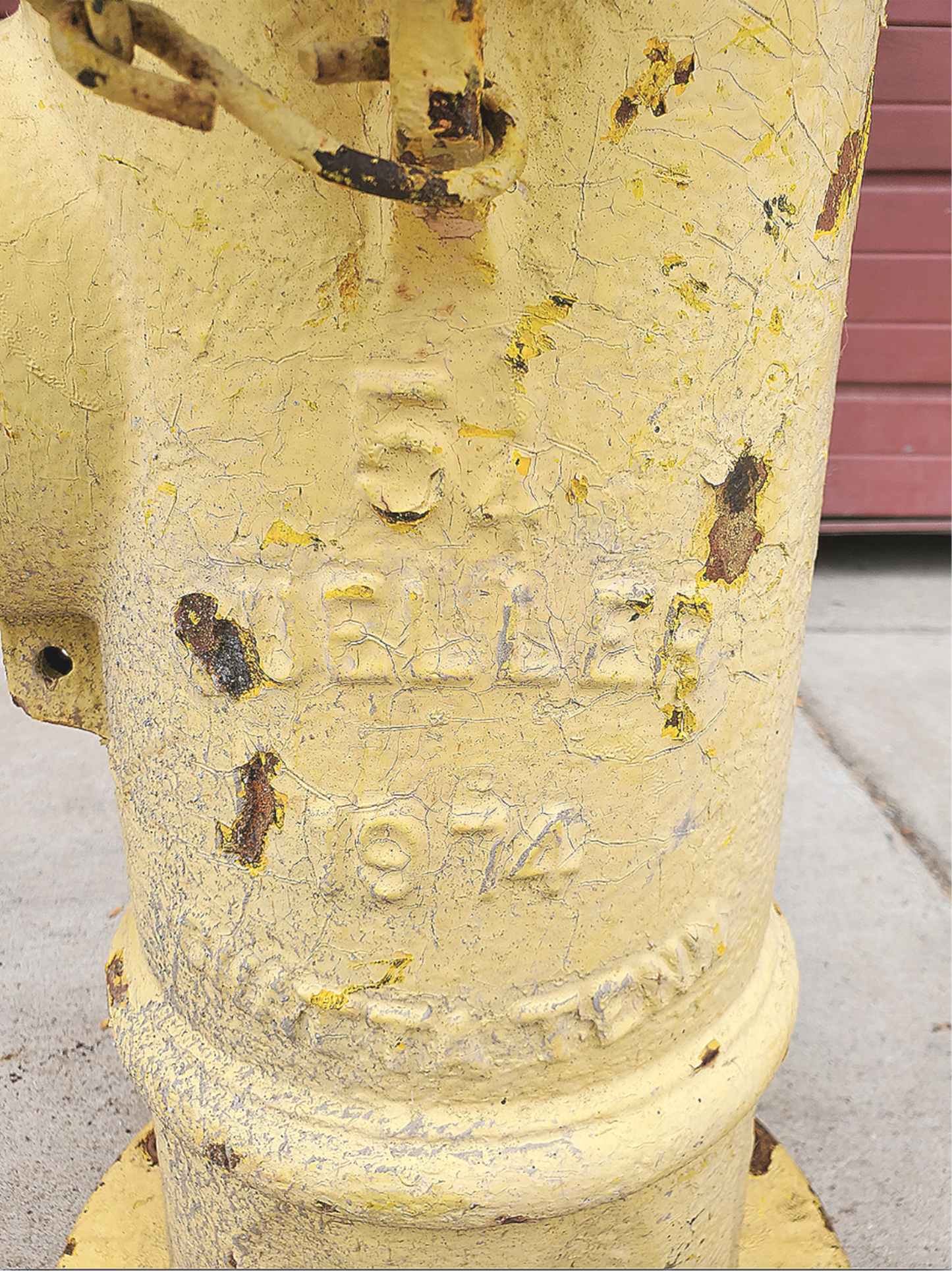 RARE 1974 VINTAGE COMPLETE MUELLER YELLOW BRASS 5-1/4" "IMPROVED" FIRE HYDRANT