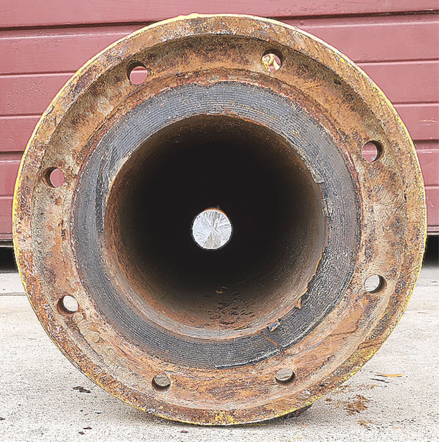 RARE 1974 VINTAGE COMPLETE MUELLER YELLOW BRASS 5-1/4" "IMPROVED" FIRE HYDRANT