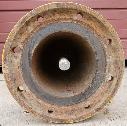 RARE 1974 VINTAGE COMPLETE MUELLER YELLOW BRASS 5-1/4" "IMPROVED" FIRE HYDRANT