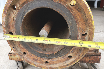 RARE 1974 VINTAGE COMPLETE MUELLER YELLOW BRASS 5-1/4" "IMPROVED" FIRE HYDRANT