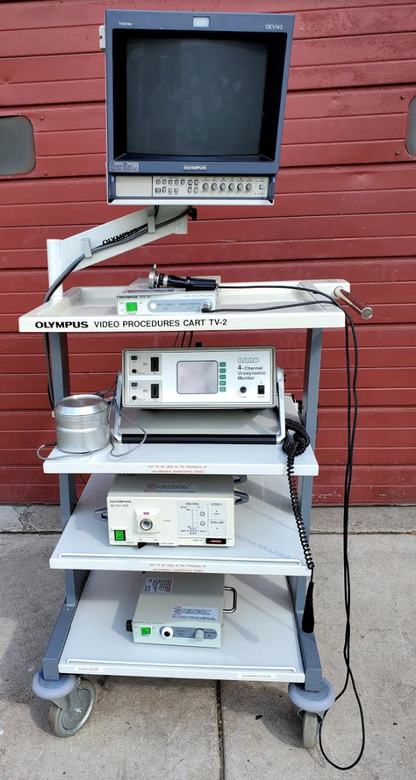 OLYMPUS ENDOSCOPY CART SYSTEM WATCH VIDEO FREE SHIPPING