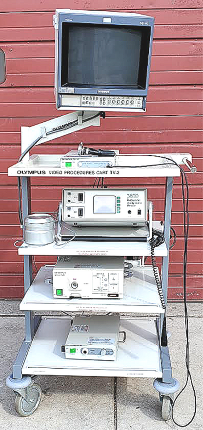 OLYMPUS ENDOSCOPY CART SYSTEM WATCH VIDEO FREE SHIPPING