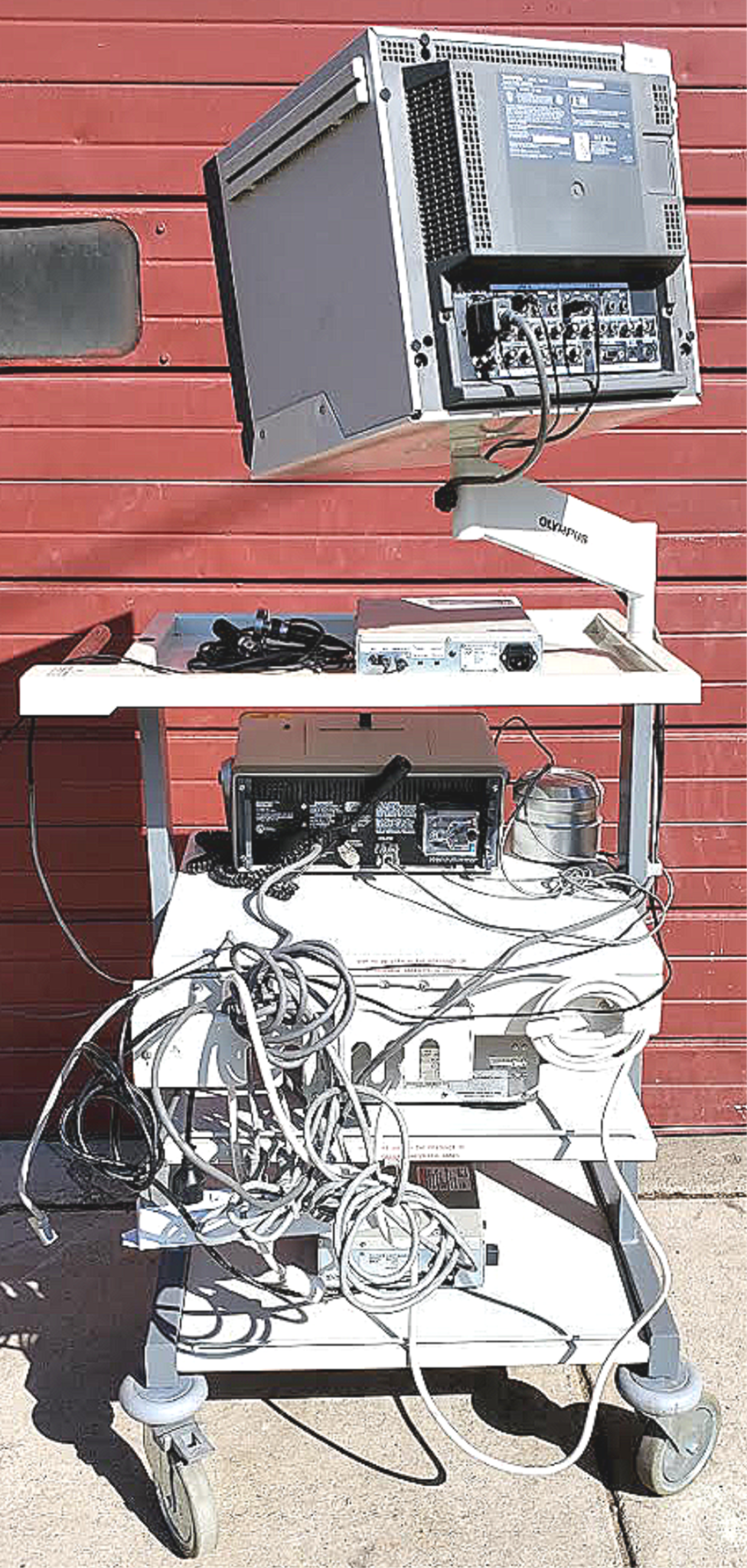 OLYMPUS ENDOSCOPY CART SYSTEM WATCH VIDEO FREE SHIPPING