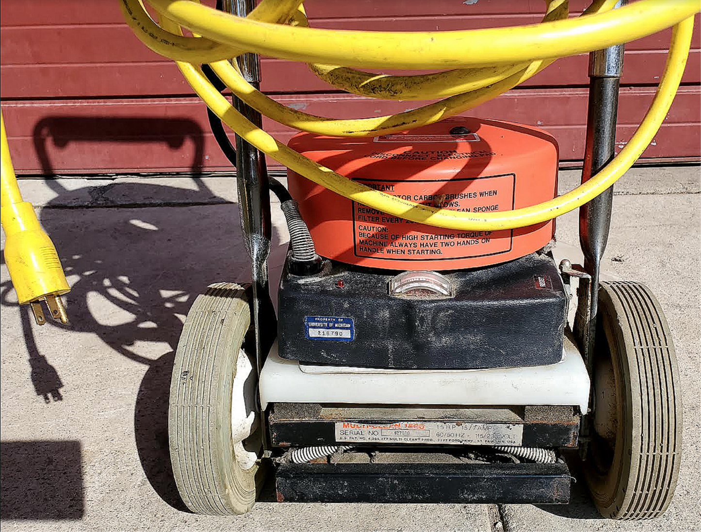 MULTICLEAN 1500 ELECTRIC FLOOR BURNISHER 20inch High Speed WATCH VIDEO FREE SHIP