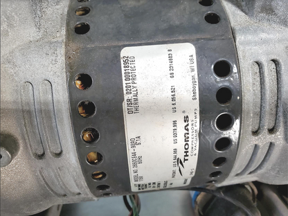 THOMAS 2650CE44-989D PISTON AIR COMPRESSOR VACUUM PUMP WATCH VIDEO FREE SHIP