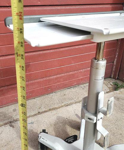 GCX INSTRUMENT VHRS VARIABLE HEIGHT ROLL STAND POLYMOUNT LAPTOP CART FREE SHIP