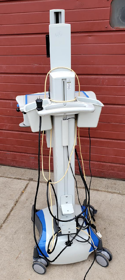 RUBBERMAID 4170097 ROLL STAND MEDICAL LAPTOP VARIABLE HEIGHT AC CART FREE SHIP